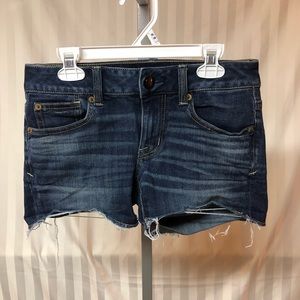 American Eagle Shortie Denim Shorts, Size 00